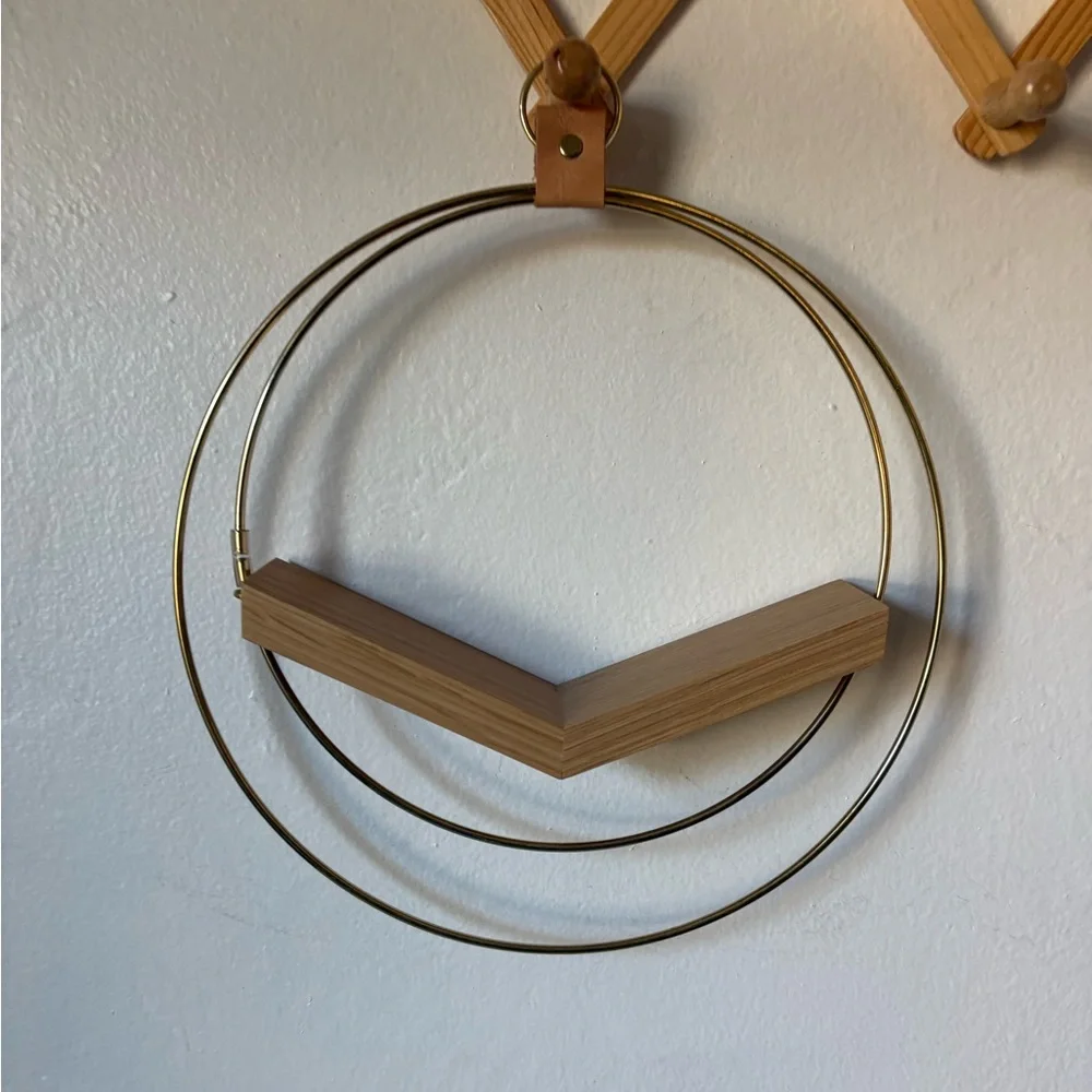 Modern Gold Hoop shelf